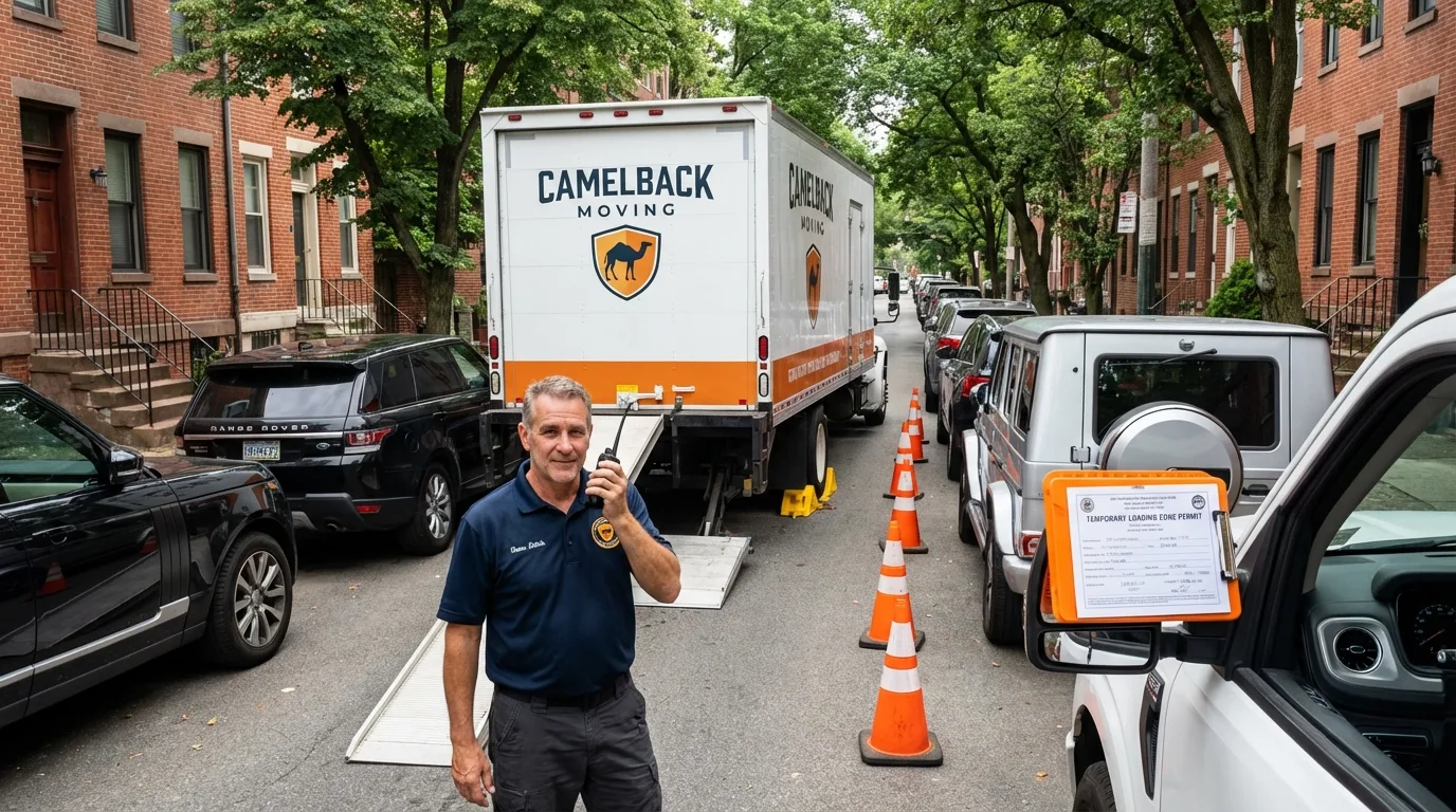City street loading permit setup in Sandston, VA